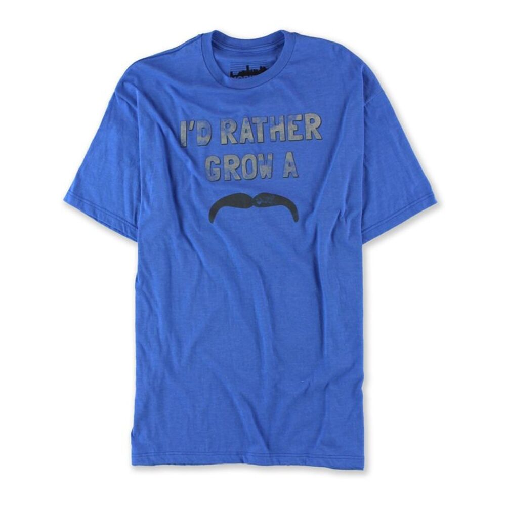 Horizon NY Mens Moustache Graphic T-Shirt, NWT